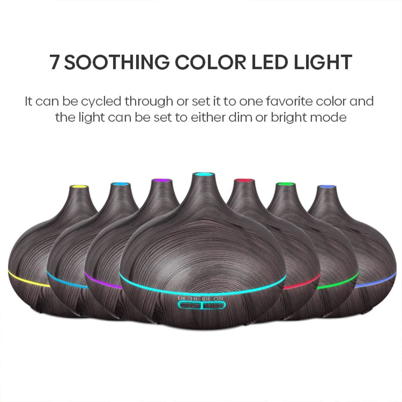 Wooden essential oils aromatherapy diffuser