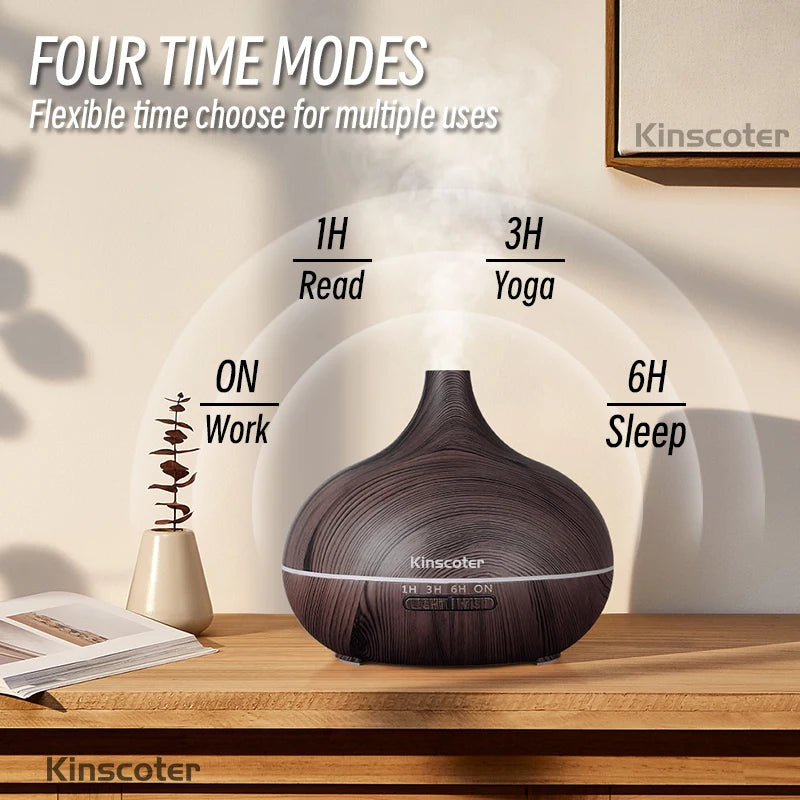 Wooden essential oils aromatherapy diffuser