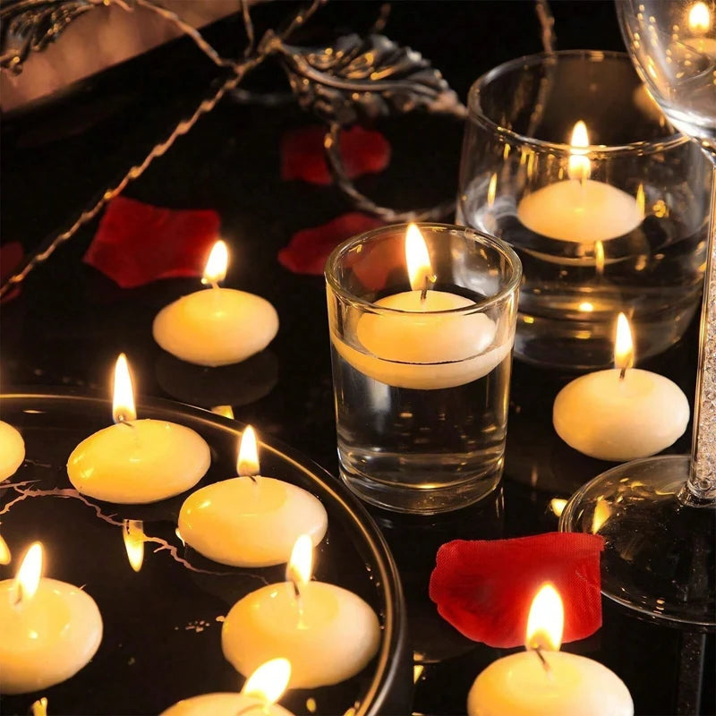 DIY floating candle discs