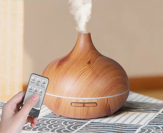 Wooden essential oils aromatherapy diffuser